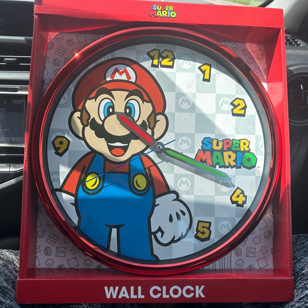Super Mario world 12 inch wall clock